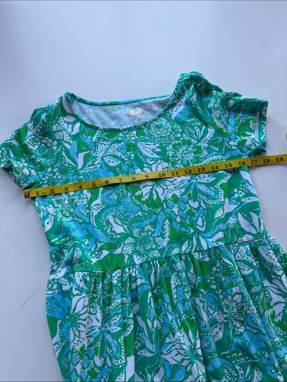 Lilly Pulitzer Tiered T-Shirt Dress Geanna Style 010343 Cotton Small NWOT - Picture 9 of 12